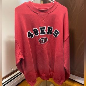 San Francisco 49ers Crewneck Pullover Sweater SZXL NFL Licensed NEW WITHOUT TAGS
